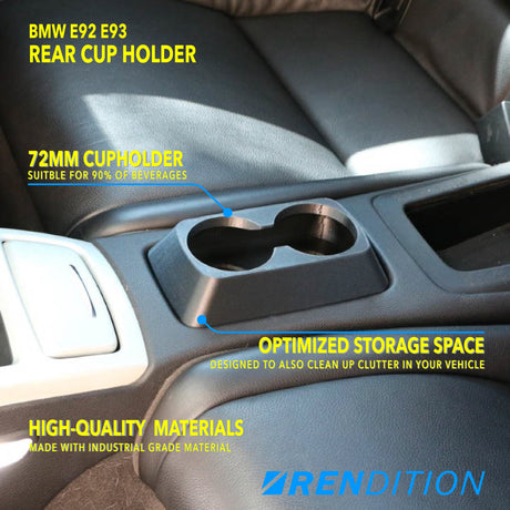 BMW E92 E93 REAR CUP HOLDER - K2 Industries