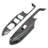 Real Carbon Fiber Window Switch Control Trim Covers for 2024+ Ford Mustang