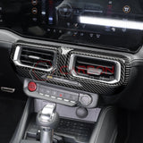 2024+ S650 Mustang Real Carbon Fiber Dash Center AC Vents Trim Overlays