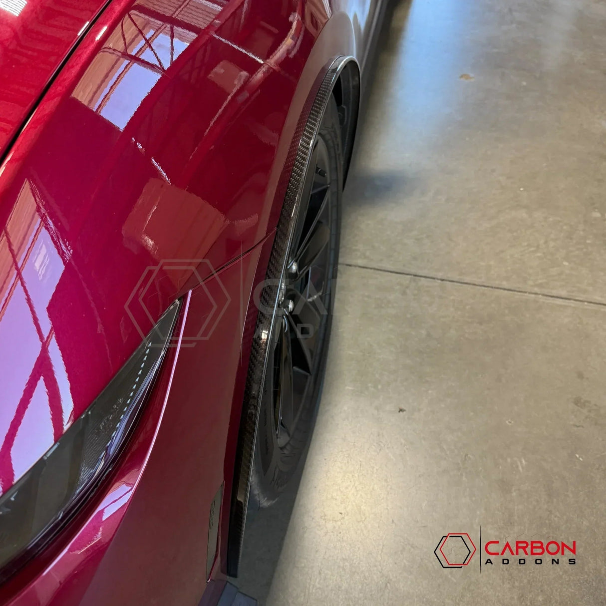Real Carbon Fiber Front Fender Flares for 2024+ Ford Mustang (Pair)