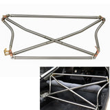 Polished Tubular Multipoint Crossbar X-Bar For Honda Civic EK9 EK4 EK3 1996-2000