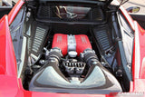 2010-2015 Ferrari Style DRY Carbon Fiber Engine Bay Panels Carbonado (OE) Fits: 458 Italia and Spider, 458 Speciale