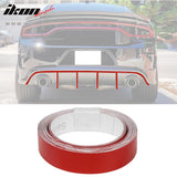 1.5CMx5M Red 3M Reflective Stickers Vinyl Pinstripe Safety Warning Tap