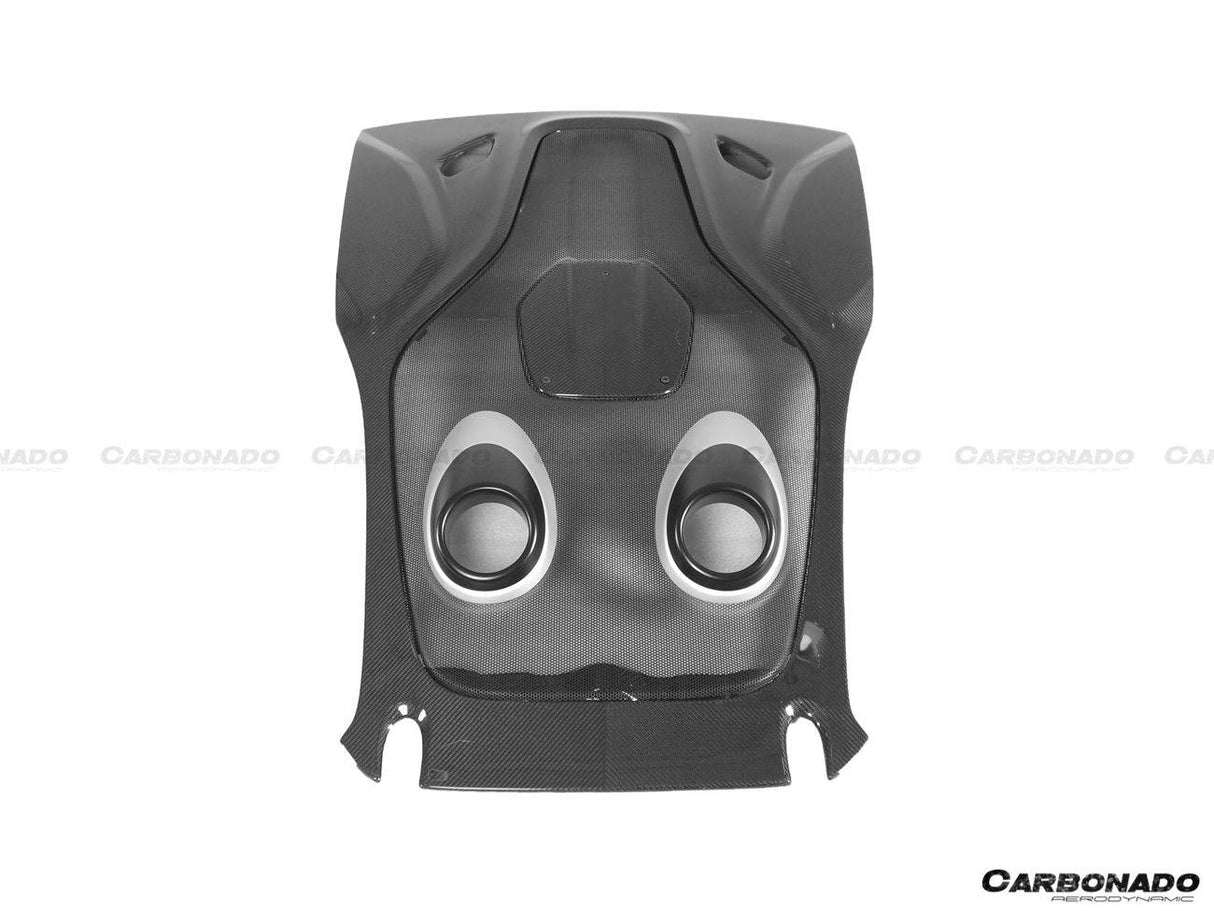 2015-2020 McLaren 600LT-Style Part Carbon Fiber Rear Bumper with Diffuser and Trunk Spoiler and Engine Trunk and Exhaust | Fits 540C, 570S, 570GT