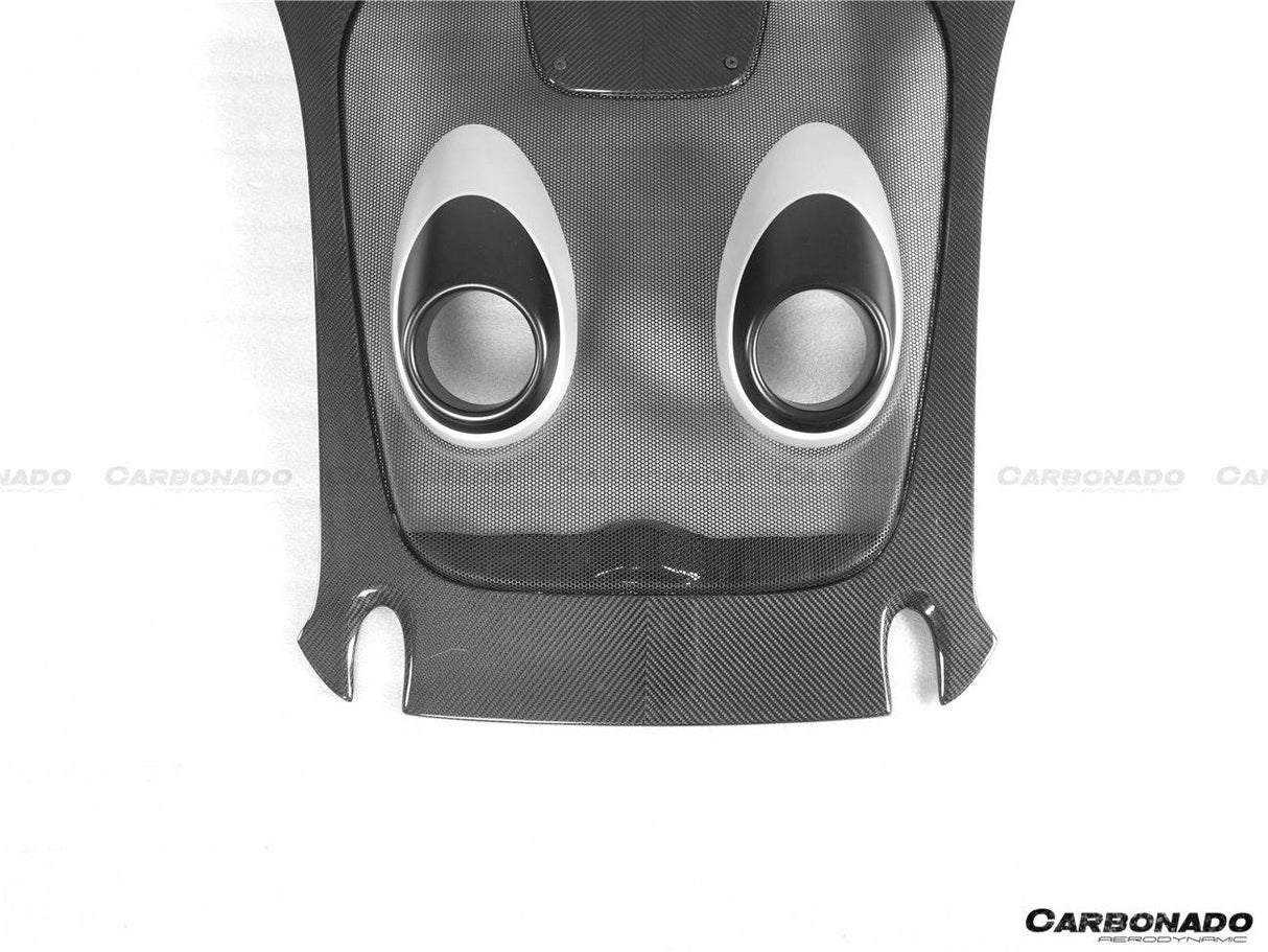 2015-2020 McLaren 600LT-Style Part Carbon Fiber Rear Bumper with Diffuser and Trunk Spoiler and Engine Trunk and Exhaust | Fits 540C, 570S, 570GT