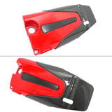 Engine Cover for Honda Civic Type R 2022-2026 Carbon Fiber Print & Red ABS