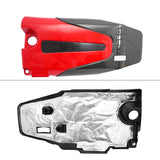 Engine Cover for Honda Civic Type R 2022-2026 Carbon Fiber Print & Red ABS