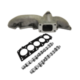 T3 turbo manifold + 260Â°/252Â° camshaft set + MLS head gasket for Fiat/Lancia inline 5cyl 20V