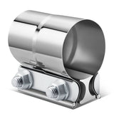 2.0" Lap Joint Exhaust Band Clamp Muffler Sleeve Coupler Stainless Steel