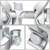 2.5" Narrow Band Exhaust Seal Clamp 2-Piece Kit Stainless Steel