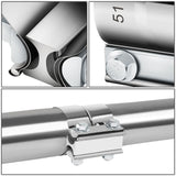 2.0" Lap Joint Exhaust Band Clamp 2-Piece Stainless Steel