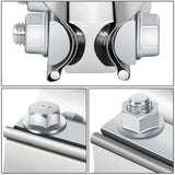 2.25" Lap Joint Exhaust Band Clamp 2-Piece Kit Stainless Steel