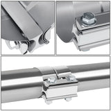 4.0" Lap Joint Exhaust Band Clamp Muffler Sleeve Coupler Stainless Steel
