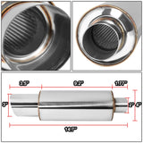 Universal 3.0" Tip Performance Exhaust Muffler 14.7" Length