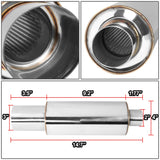 3.0" Outlet Round Exhaust Muffler Tip - Polished Stainless Steel