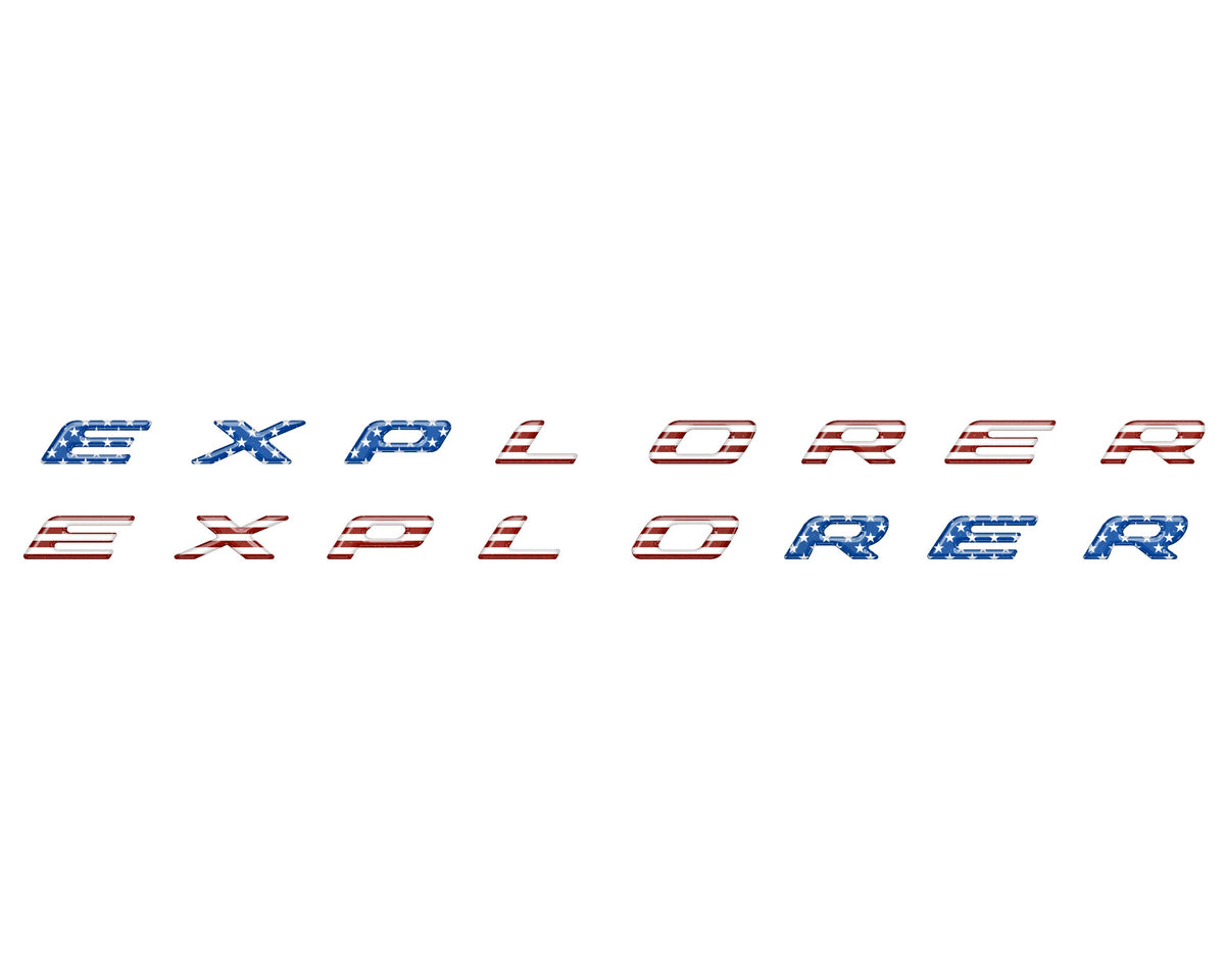 Rocker Panel Letter Inserts Fits 2020-2027 Ford Explorer