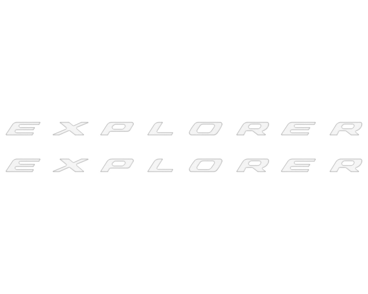 Rocker Panel Letter Inserts Fits 2020-2027 Ford Explorer