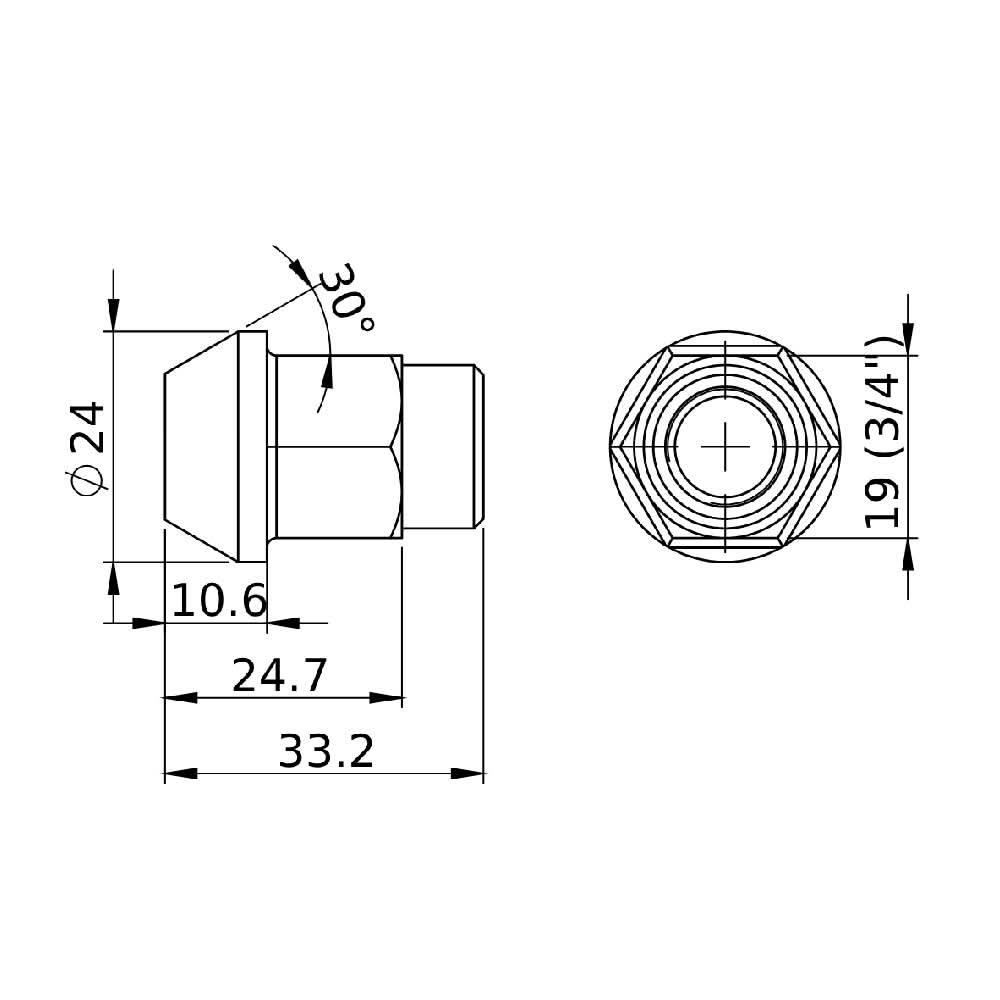 FORGED WHEEL STUD AND NUT COMPETITION TYPE 62mm M12x1.5 - Pack of 4
