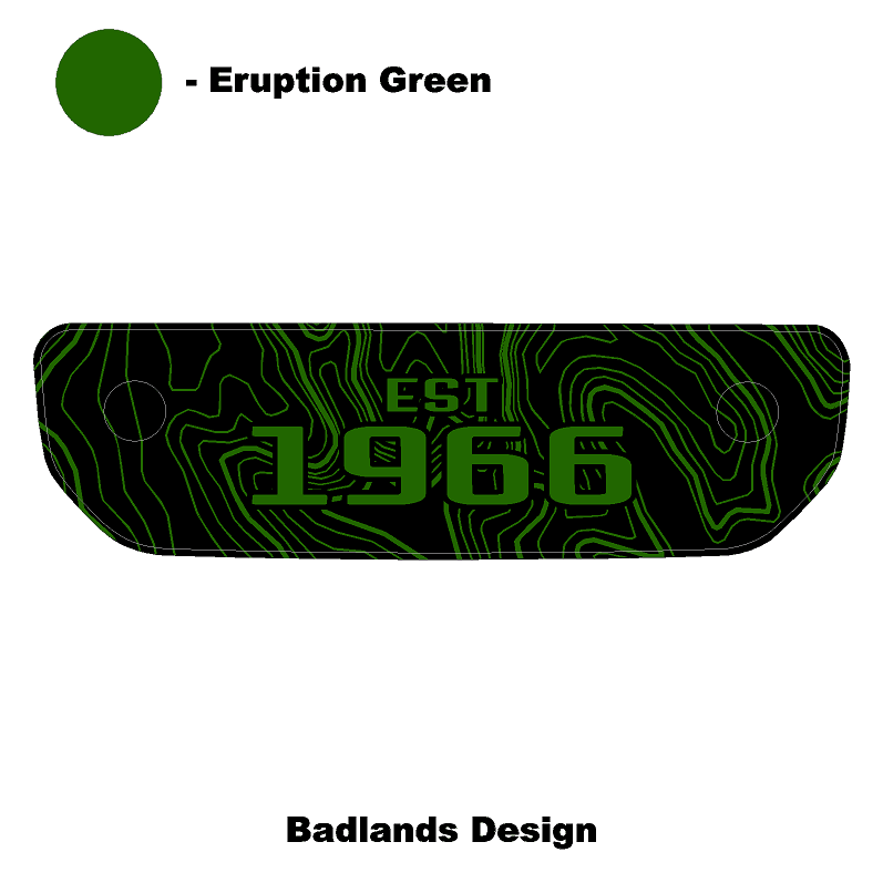 1966 Topographic Shifter Plate (Printed Series + Acrylic) - 2021+ Bronco