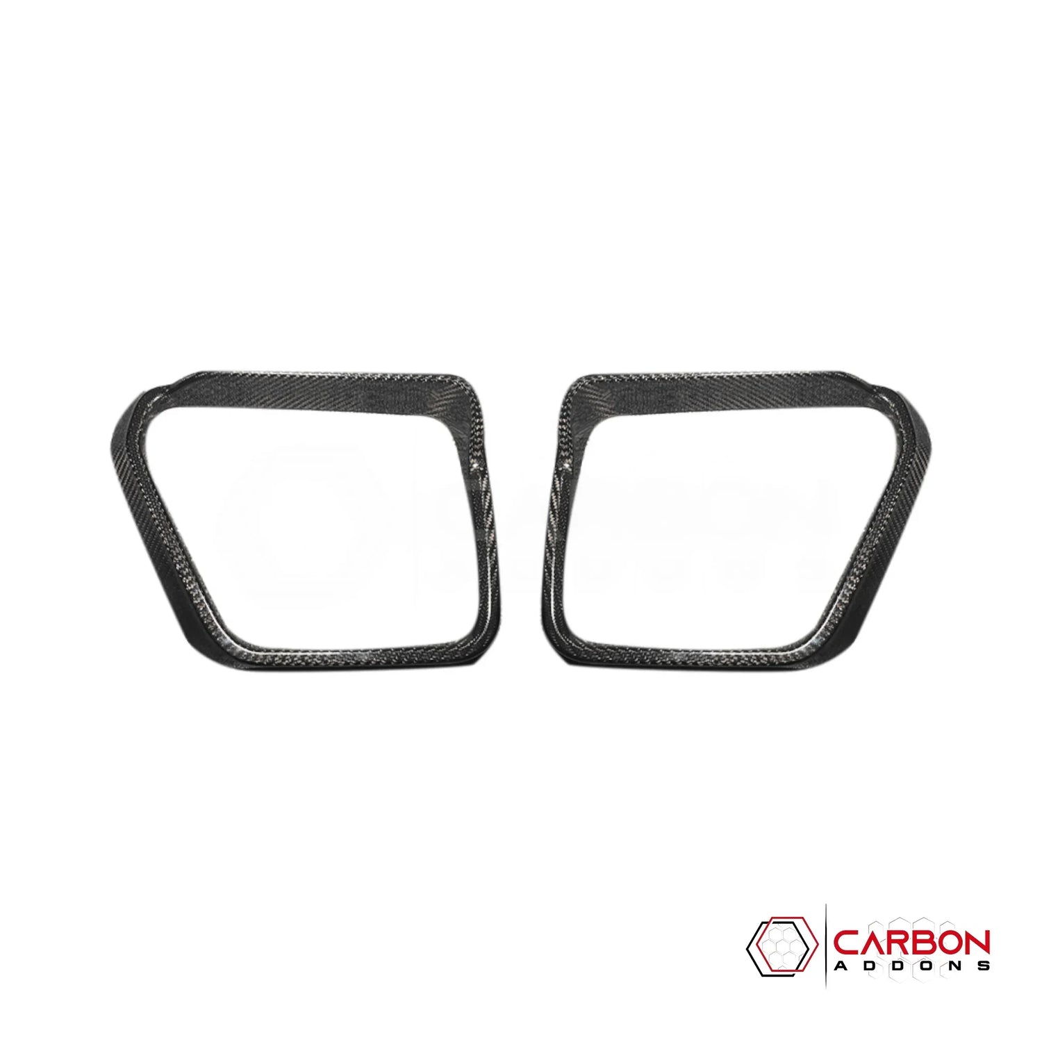 Real Carbon Fiber Side Mirror Rain Visor Covers for 2021+ Ford F-150