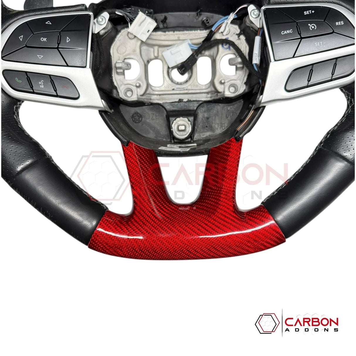 Dodge SRT Charger Challenger Durango 2015+ Carbon Fiber Bottom Lower Steering Wheel Trim Cover