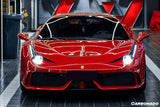 2010-2015 Ferrari Carbon Fiber Front Bumper Carbonado (OE) Fits: 458 Italia and Spider