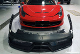 2010-2015 Ferrari Carbon Fiber Front Bumper Carbonado (OE) Fits: 458 Italia and Spider