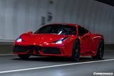 2010-2015 Ferrari Carbon Fiber Front Bumper Carbonado (OE) Fits: 458 Italia and Spider