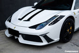 2010-2015 Ferrari Carbon Fiber Front Bumper Carbonado (OE) Fits: 458 Italia and Spider
