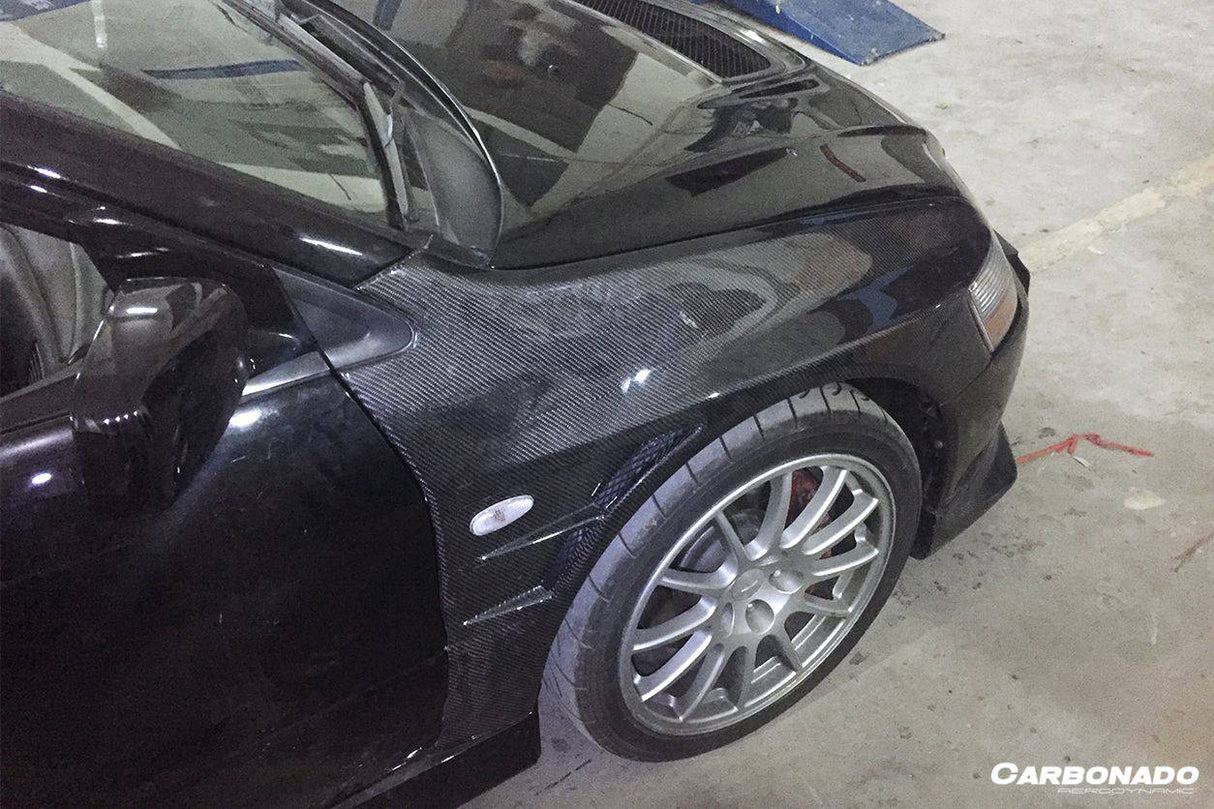 2003-2006 Mitsubishi Evo 7 8 9 D1 Style Carbon Fiber Fender