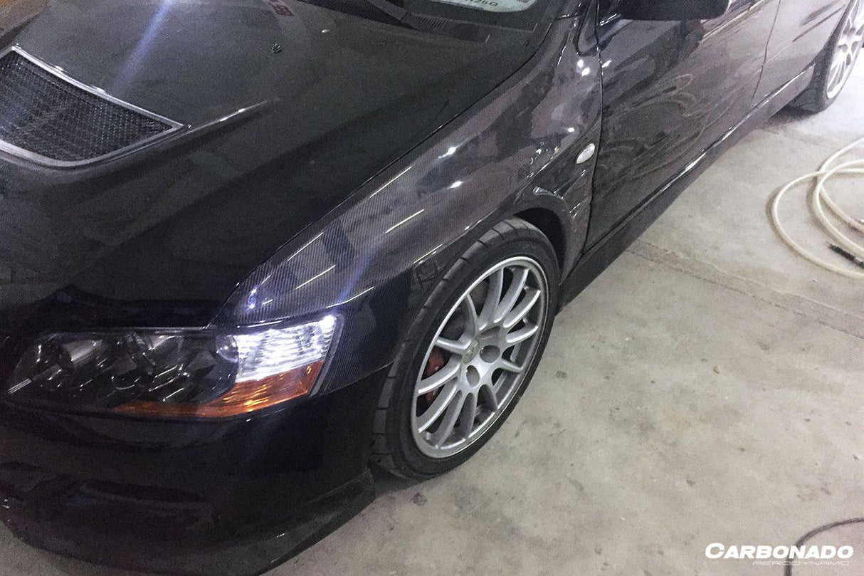 2003-2006 Mitsubishi Evo 7 8 9 D1 Style Carbon Fiber Fender