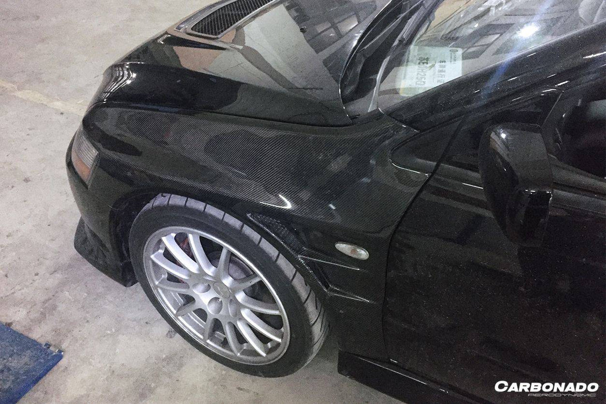 2003-2006 Mitsubishi Evo 7 8 9 D1 Style Carbon Fiber Fender