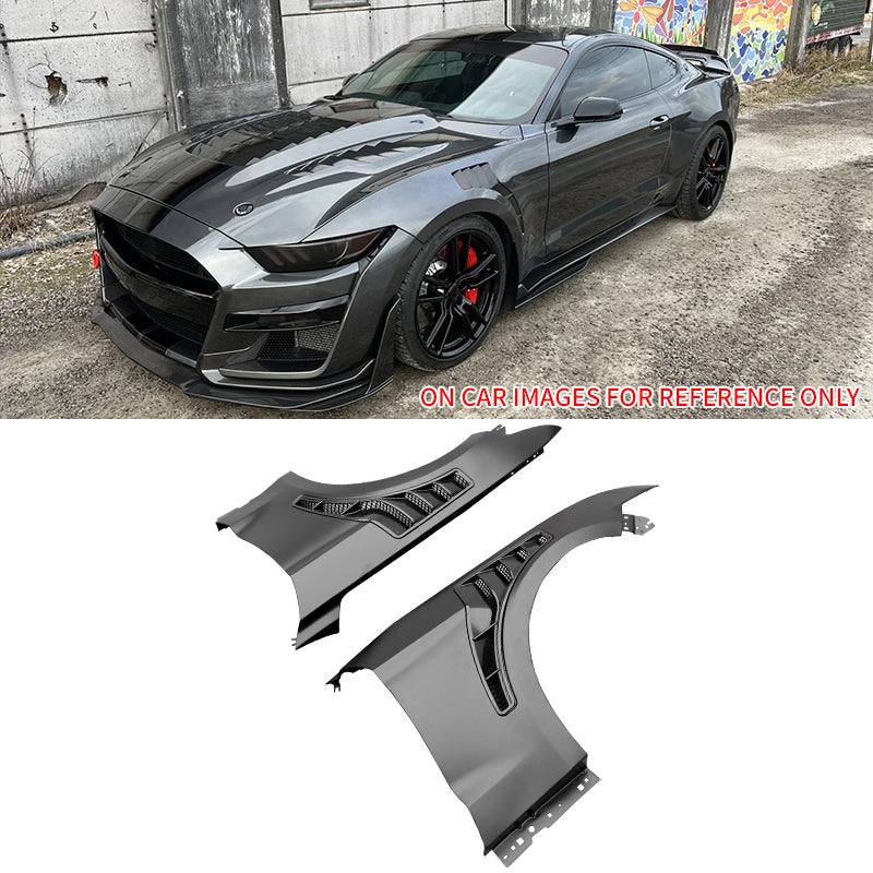 2015-2017 Ford Mustang GT500KR Style Front Fenders Aluminum Side Panel