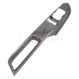 Real Carbon Fiber Window Switch Control Trim Covers V2 for 2024+ Ford Mustang