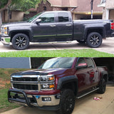 2014-2018 Chevy Silverado Short Pocket Rivet 4PCS Fender Flares ABS