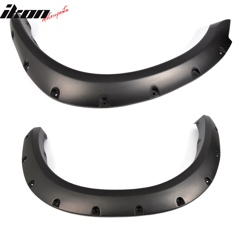 2010-2018 Dodge Ram 2500 3500 Pocket Rivet Black Fender Flares PP 4PC