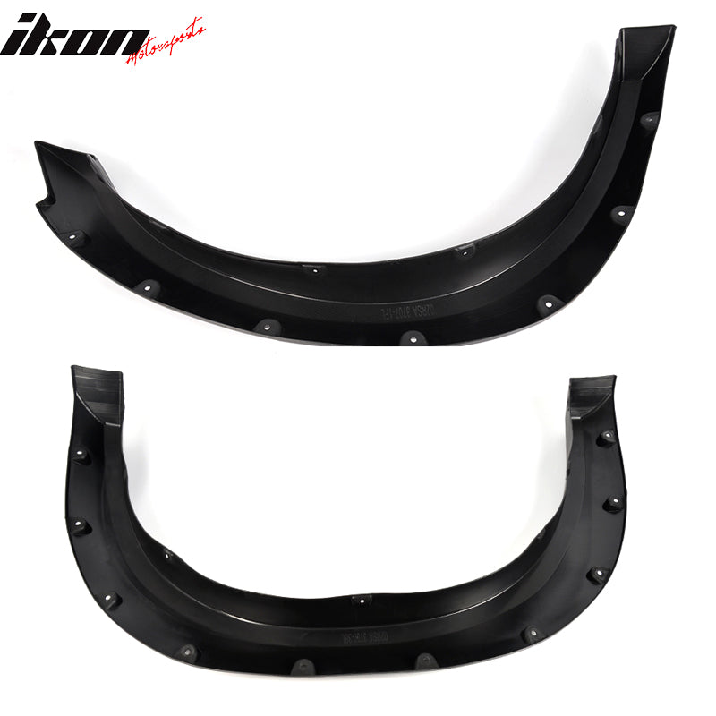 2010-2018 Dodge Ram 2500 3500 Pocket Rivet Black Fender Flares PP 4PC