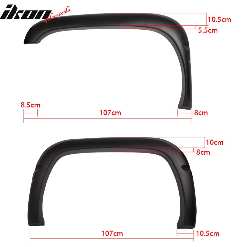 1994-2001 Dodge Ram Textured Black Fender Flares PP