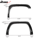 1994-2002 Dodge Ram Pocket Rivet Textured Black Fender Flares ABS 4PC