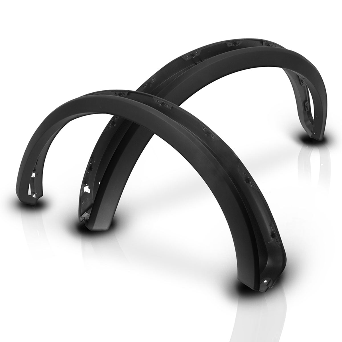 2015-2017 Ford F150 Pickup 4Dr 2Dr Smooth Black Fender Flares PP 4Pcs