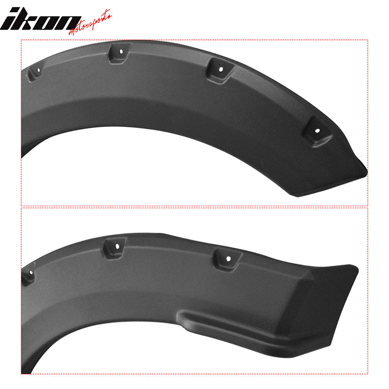 2015-2017 Ford F-150 Black Wheel Fender Flares Cover Body Kit