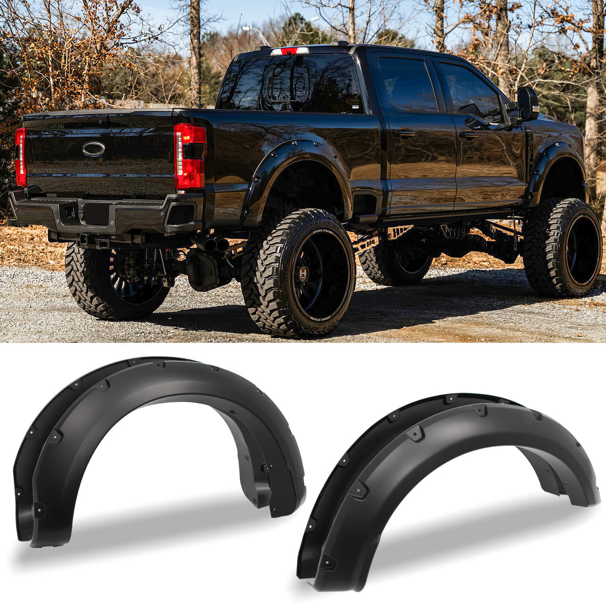 2023-2026 Ford F-250 F-350 Super Duty Pocket Style Fender Flares PP