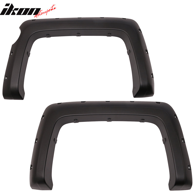 2014-2016 GMC Sierra 1500 Denali 69.3" Pocket Rivet Fender Flares ABS