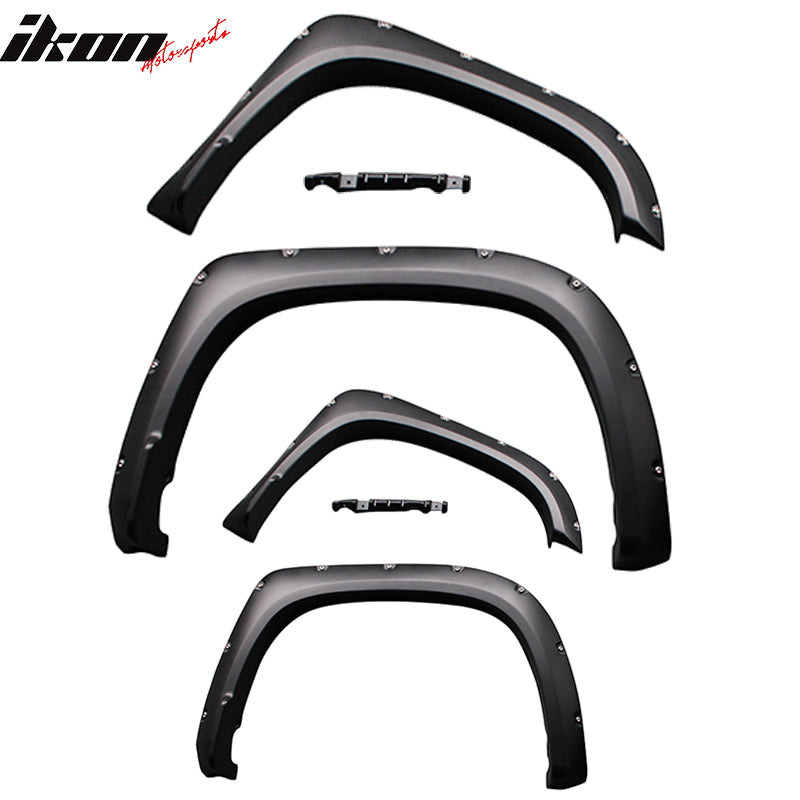 2014-2020 Toyota Tundra Pocket Rivet Style 4PCS Fender Flares Guard PP