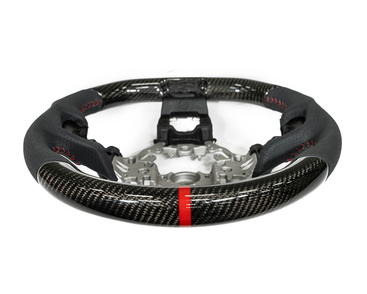 FactionFab Steering Wheel Carbon and Leather 2022+ WRX