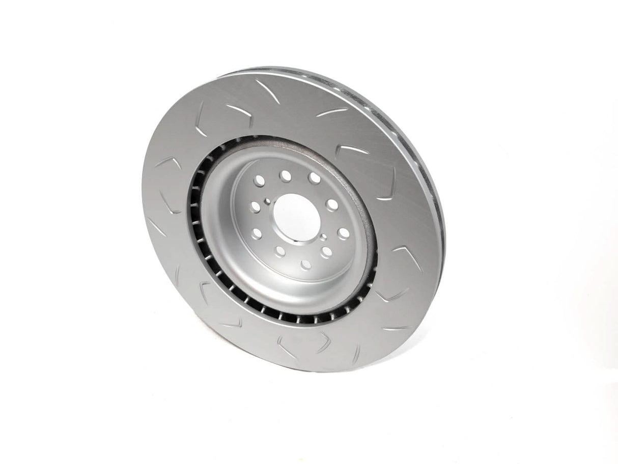 FactionFab Slotted Front Rotor V2 Dual Drilled 5x100/114 Subaru STI 2018-2021