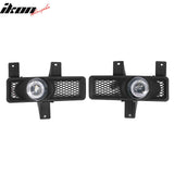 1997-1998 Ford F-150 Black Housing Clear Lens Front Fog Lights Lamps 2PCS Set