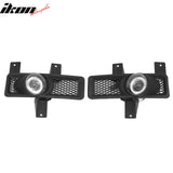 1997-1998 Ford F-150 Black Housing Clear Lens Front Fog Lights Lamps 2PCS Set