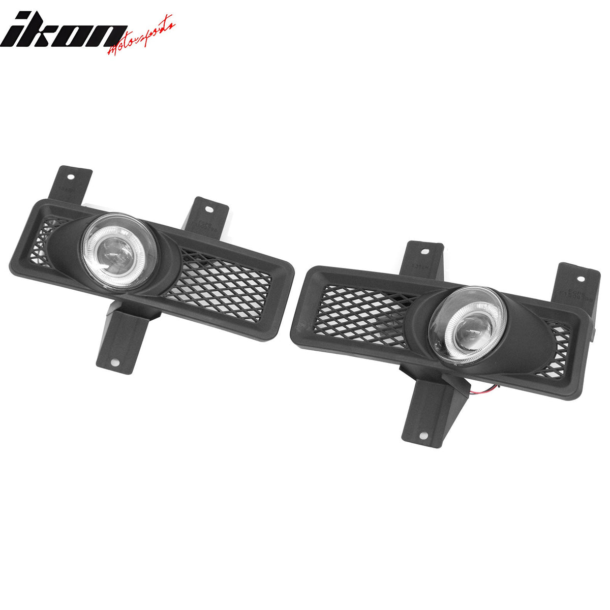 1997-1998 Ford F-150 Black Housing Clear Lens Front Fog Lights Lamps 2PCS Set