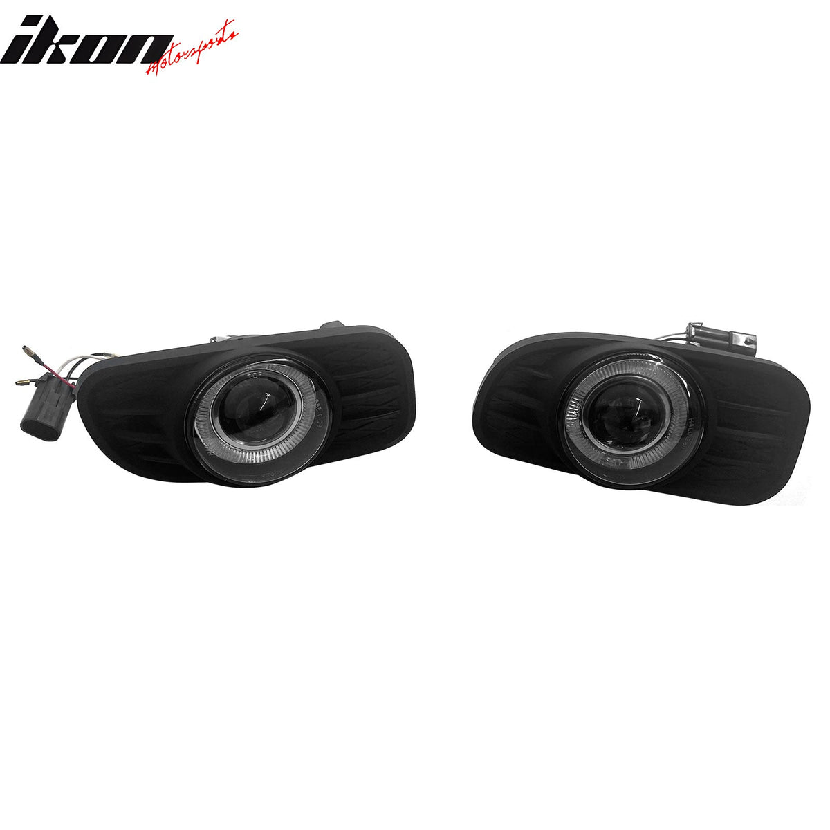 1999-2003 Jeep Grand Cherokee Fog Lights Black Housing Clear Lens Lamps Pair